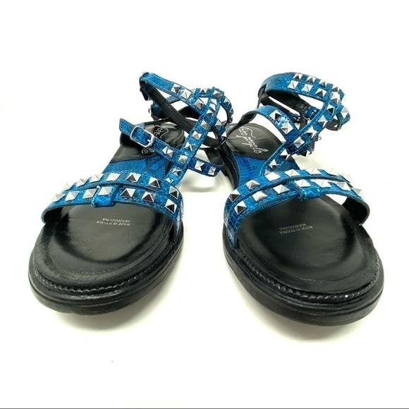 Free People Blue Dani Studded Gladiator Sandals - Picture 4 of 7